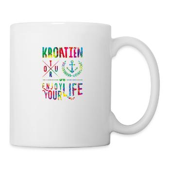 kroatien enjoy colors - Tasse - Weiß - Rechts