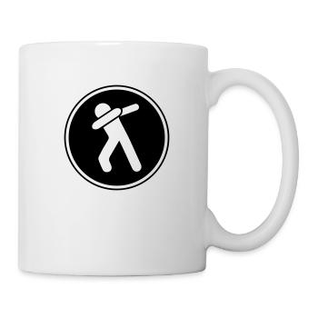 dabbing man icon - Tasse - Weiß - Rechts