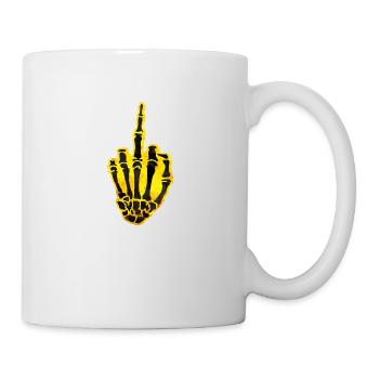 middlefinger design - Tasse - Weiß - Rechts