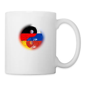 Russia Germany Russian gift Yin Yang - Mug - white - Right
