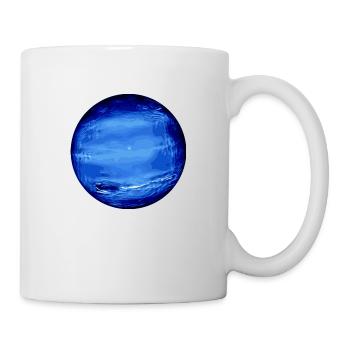 Neptun Planet schoene Darstellung - Tasse - Weiß - Rechts