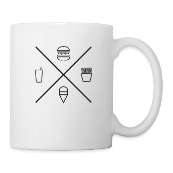 Food Truck Street Food Burger French Ice Cream Drink - Mug - white - Right