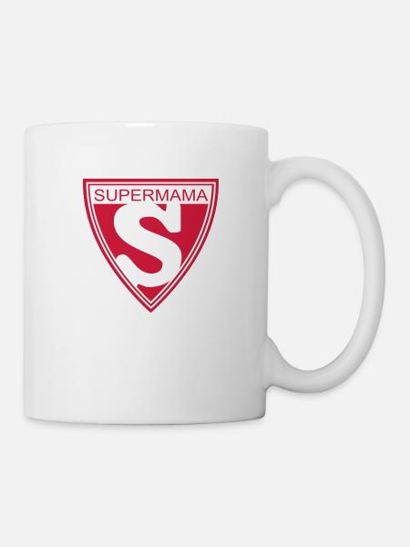 Supermama - Mug blanc - blanc