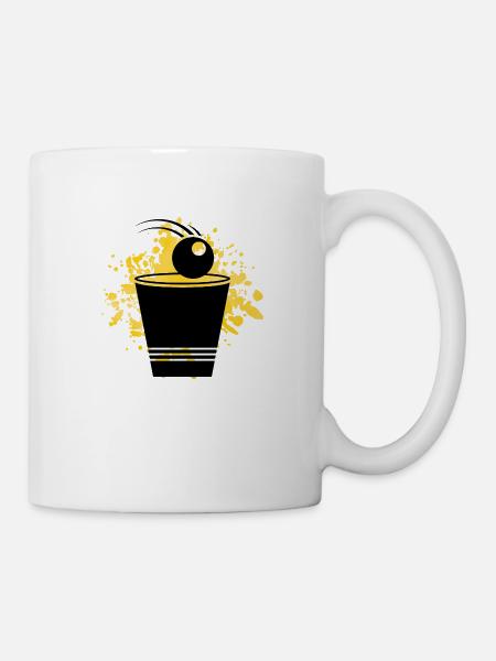 beer pong cup - Tasse - Weiß
