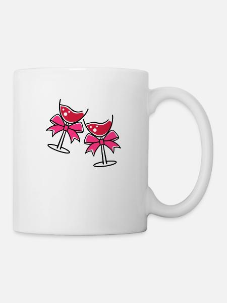 glases wine - Tasse - Weiß