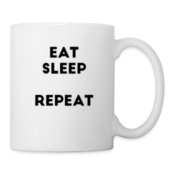 Eat sleep repeat saying gap template template - Mug - white - Right