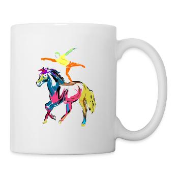 Vaulting horse - Mug - white - Right