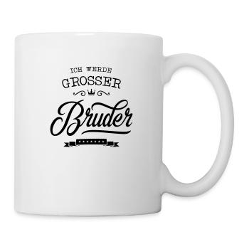 ich werde grosser bruder - Tasse - Weiß - Rechts