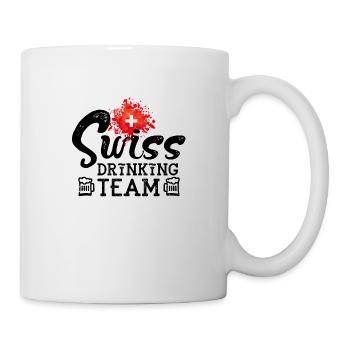 swiss drinking team - Tasse - Weiß - Rechts