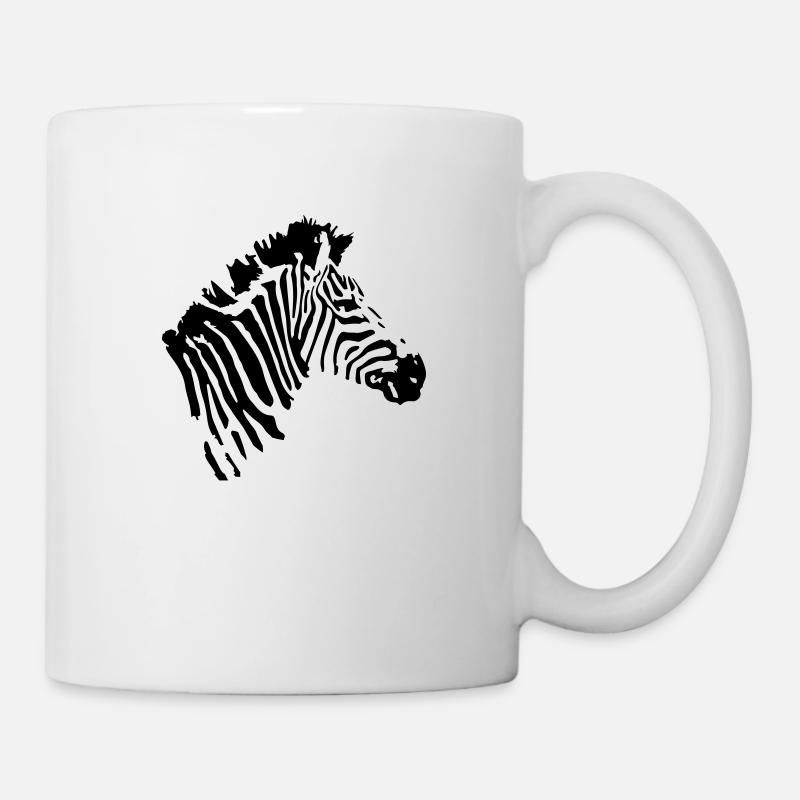 zebra animal - Tasse - Weiß