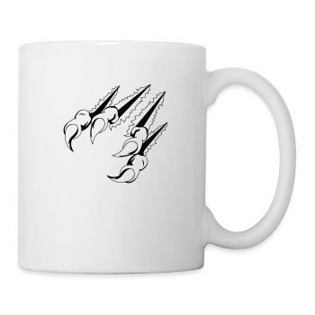 krallen_01 - Tasse - Weiß - Rechts