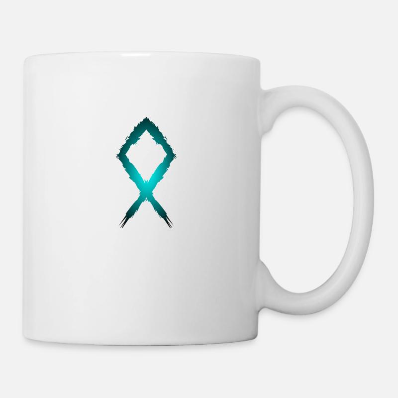 Othila Rune Symbol - Tasse - Weiß