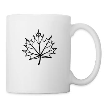 blatt - Tasse - Weiß - Rechts