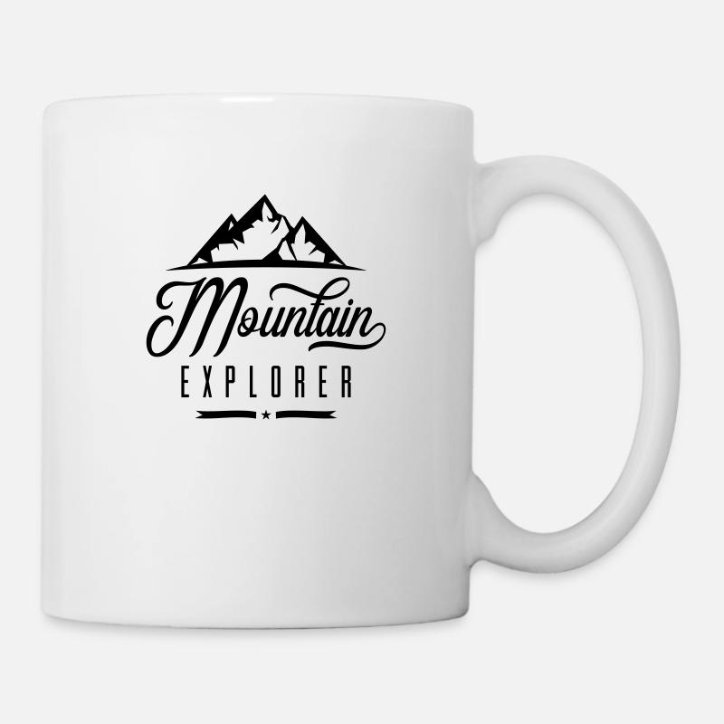 mountain explorer - Tasse - Weiß