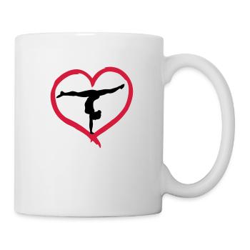 Gymnast, Gymnastics Heart - Mug - white - Right
