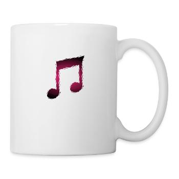 Note de musique musicale - Mug blanc - blanc - Droite