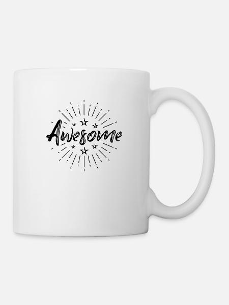 awesome - Tasse - Weiß
