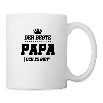 der beste papa den es gibt - Tasse - Weiß - Rechts