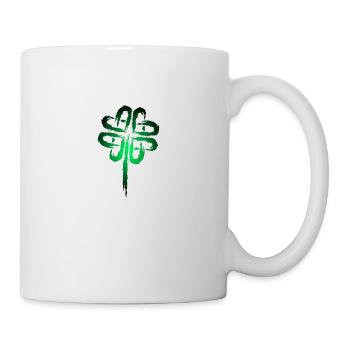Kleeblatt Symbol Keltische Symbole - Tasse - Weiß - Rechts