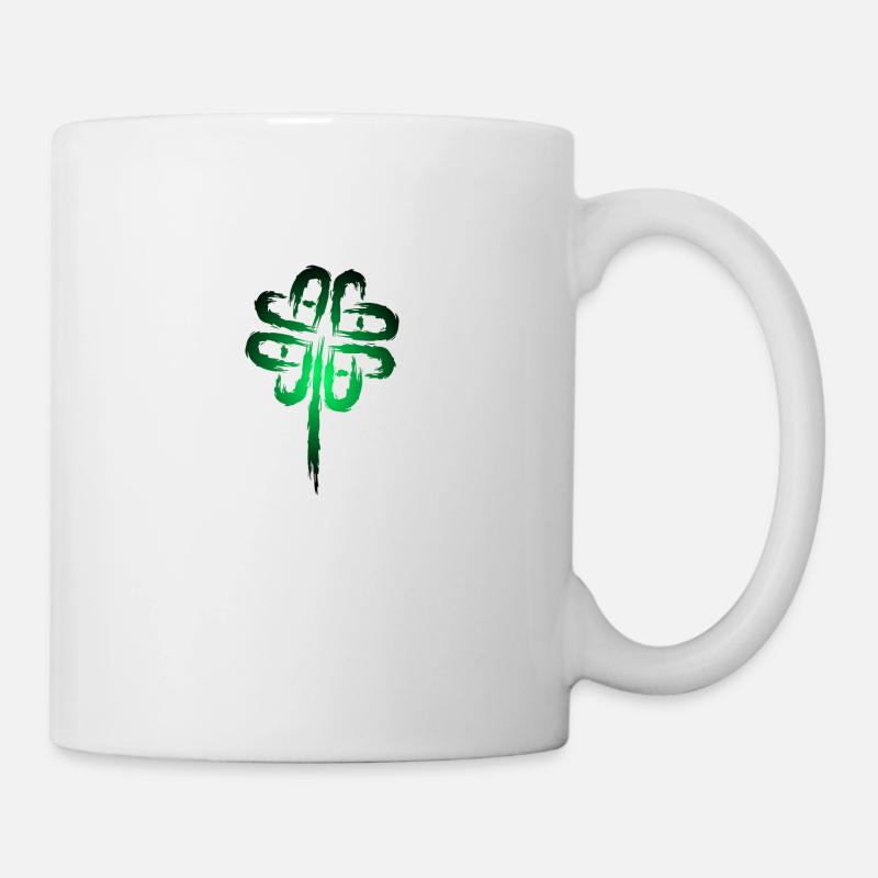 Symbole de trèfle Symboles celtiques - Mug blanc - blanc
