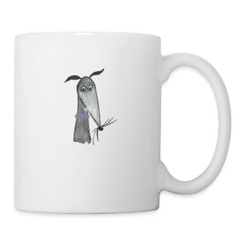 Lévrier noir - Mug blanc - blanc - Droite