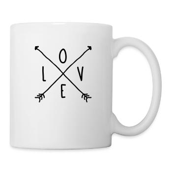 LOVE X ARROWS - Tasse - Weiß - Rechts