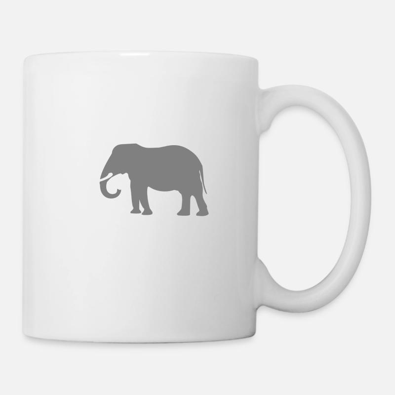 Elefant - Tasse - Weiß