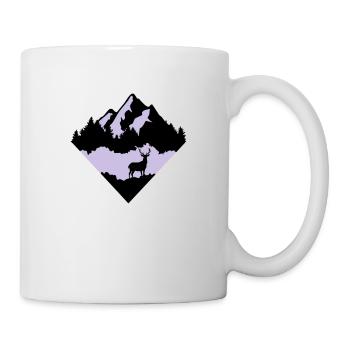 Deer, Forrest and Mountains - Mug - white - Right