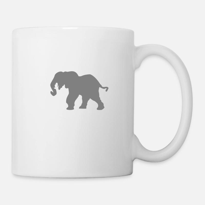 Éléphant - Mug blanc - blanc