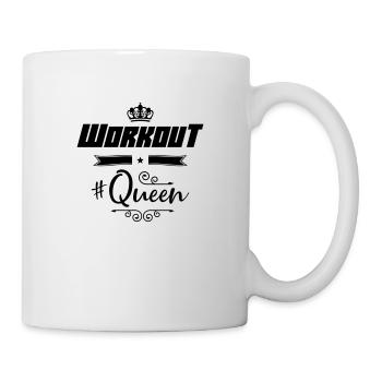 workout queen - Tasse - Weiß - Rechts