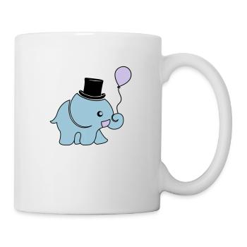 elefant_artist_002 - Tasse - Weiß - Rechts