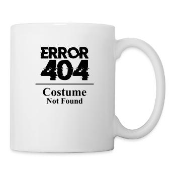 Error 404 Costume non found costume Halloween Party - Mug blanc - blanc - Droite