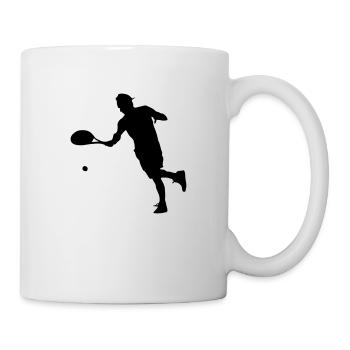 tennis spieler - Tasse - Weiß - Rechts