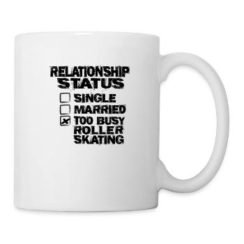 status roller skating - Tasse - Weiß - Rechts
