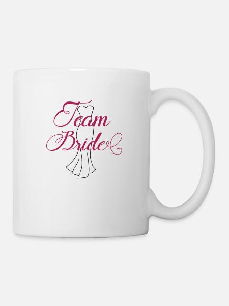 Team Bride Dress 2 - Tasse - Weiß
