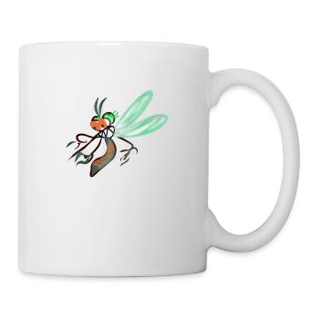 Moustique drôle - Mug blanc - blanc - Droite