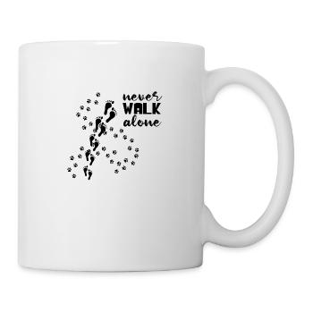 Never Walk Alone Dog Shirt - Mug - white - Right