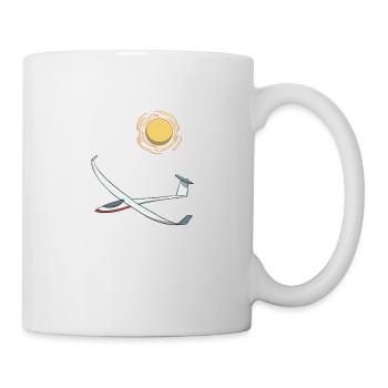 Segelflieger Segelflug in der Sonne - Tasse - Weiß - Rechts