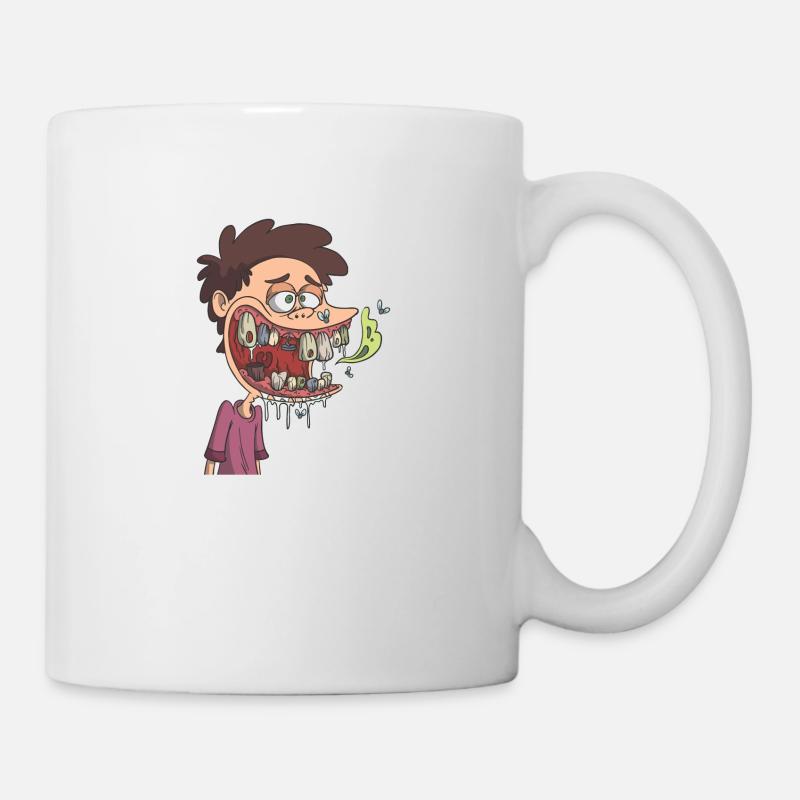 Inadequate oral hygiene bad breath - Mug - white