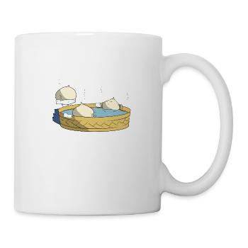 Heisse Dumplings - Tasse - Weiß - Rechts