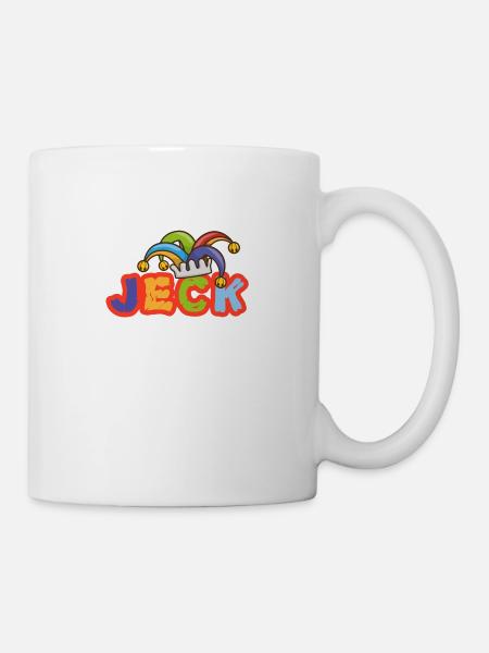 Jeck Motiv für Party in Köln an Karneval - Tasse - Weiß