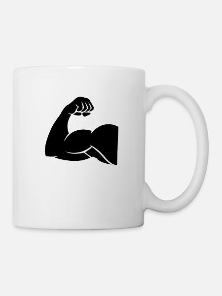 bizeps - Tasse - Weiß
