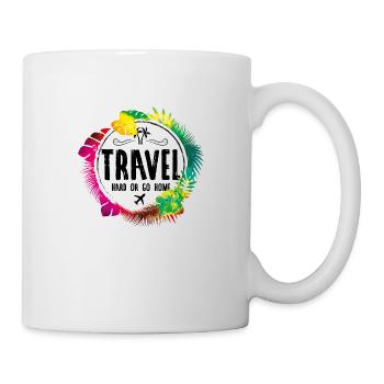 Voyage proverbe - Mug blanc - blanc - Droite