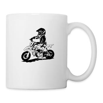 Kinder Motocross - KIDS MX - Tasse - Weiß - Rechts