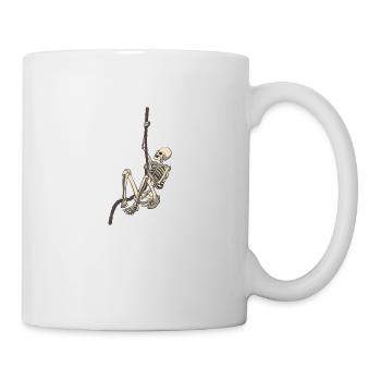Squelette sur corde d'escalade fitness sport - Mug blanc - blanc - Droite
