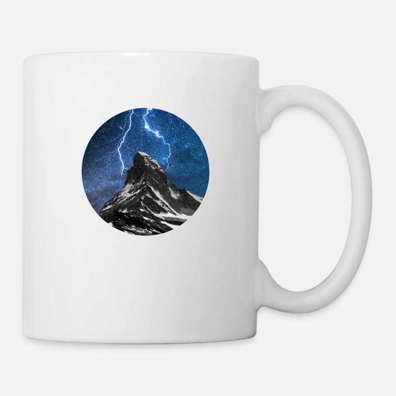 Orages au-dessus du Cervin - Mug blanc - blanc