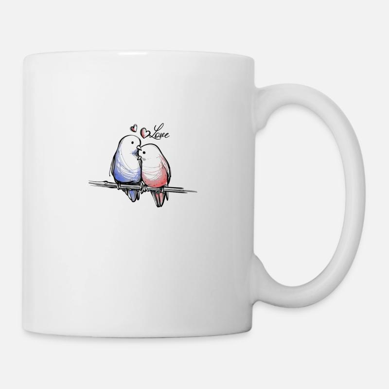 Loving birds - Mug - white