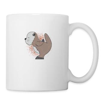 Sea otter friend man love couples gift idea - Mug - white - Right