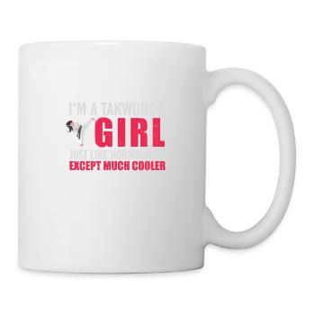 I'm a takewondo girl just like normal girl gift - Mug - white - Right