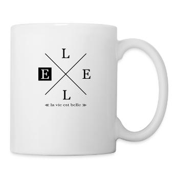 Elle la vie est belle black - Mug - white - Right